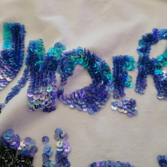 STUNNING SEQUINNED VINTAGE MISS SIXTY LARGE SLEEVELESS TOP - Picture 8 of 14